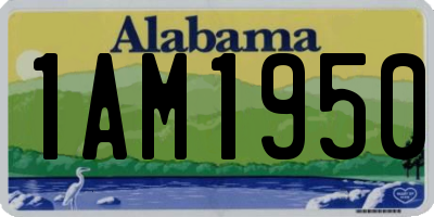 AL license plate 1AM1950