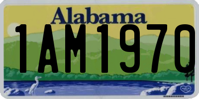 AL license plate 1AM1970