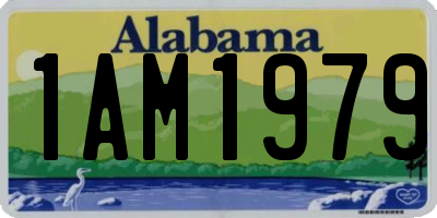 AL license plate 1AM1979
