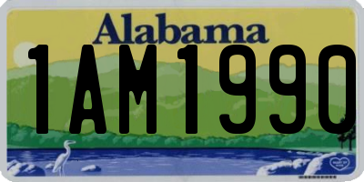 AL license plate 1AM1990