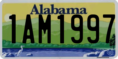 AL license plate 1AM1997