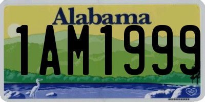 AL license plate 1AM1999