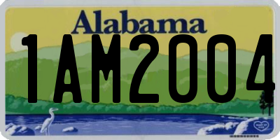 AL license plate 1AM2004