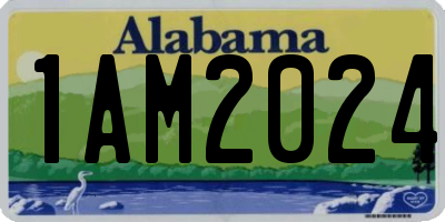 AL license plate 1AM2024
