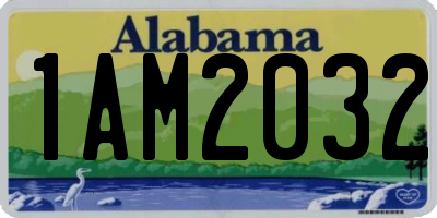 AL license plate 1AM2032
