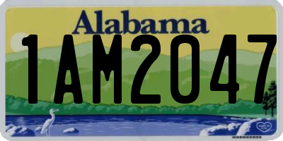 AL license plate 1AM2047