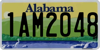 AL license plate 1AM2048
