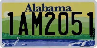AL license plate 1AM2051