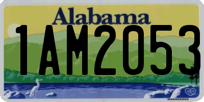 AL license plate 1AM2053