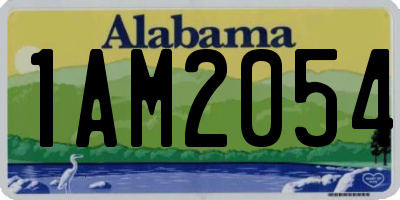 AL license plate 1AM2054