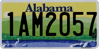AL license plate 1AM2057