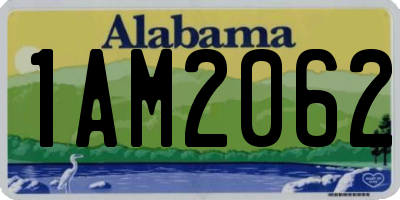 AL license plate 1AM2062
