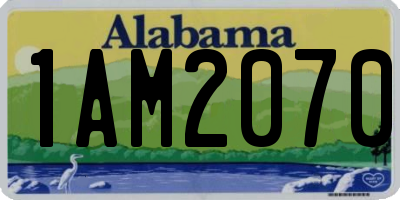 AL license plate 1AM2070