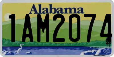 AL license plate 1AM2074