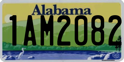 AL license plate 1AM2082