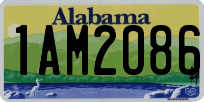 AL license plate 1AM2086
