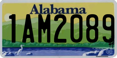 AL license plate 1AM2089