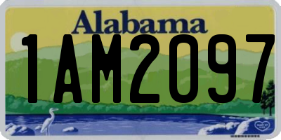 AL license plate 1AM2097