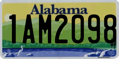 AL license plate 1AM2098
