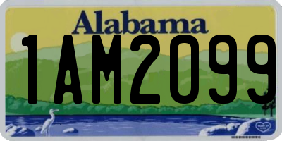 AL license plate 1AM2099