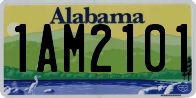 AL license plate 1AM2101