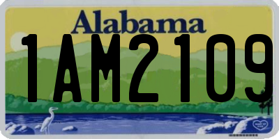 AL license plate 1AM2109