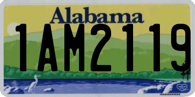 AL license plate 1AM2119