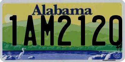 AL license plate 1AM2120