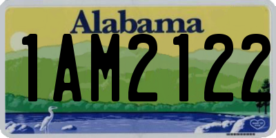 AL license plate 1AM2122