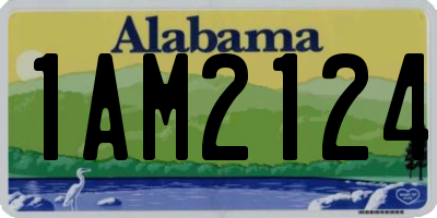 AL license plate 1AM2124