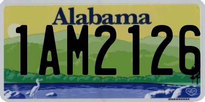 AL license plate 1AM2126