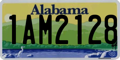 AL license plate 1AM2128