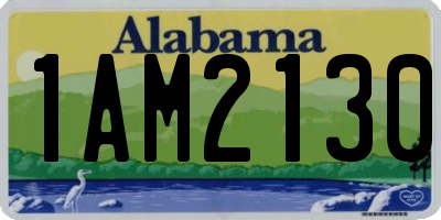 AL license plate 1AM2130