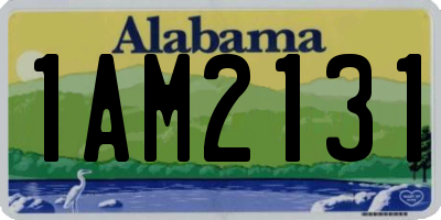 AL license plate 1AM2131