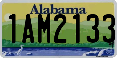 AL license plate 1AM2133