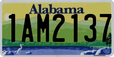 AL license plate 1AM2137