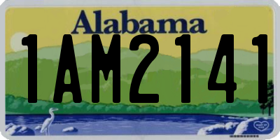 AL license plate 1AM2141