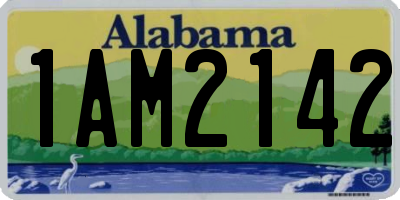 AL license plate 1AM2142