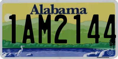 AL license plate 1AM2144
