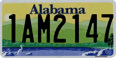 AL license plate 1AM2147