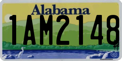 AL license plate 1AM2148