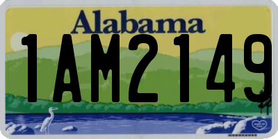 AL license plate 1AM2149