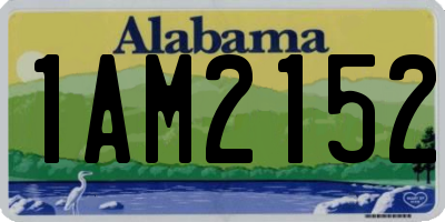 AL license plate 1AM2152