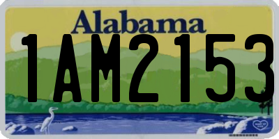 AL license plate 1AM2153