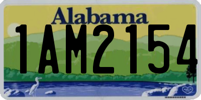 AL license plate 1AM2154