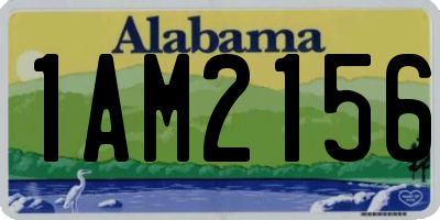 AL license plate 1AM2156