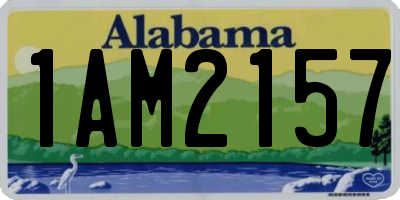 AL license plate 1AM2157