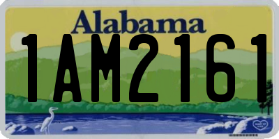 AL license plate 1AM2161