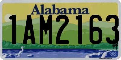 AL license plate 1AM2163