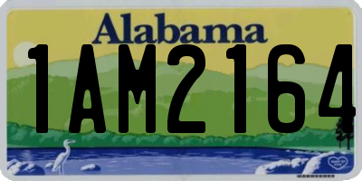 AL license plate 1AM2164